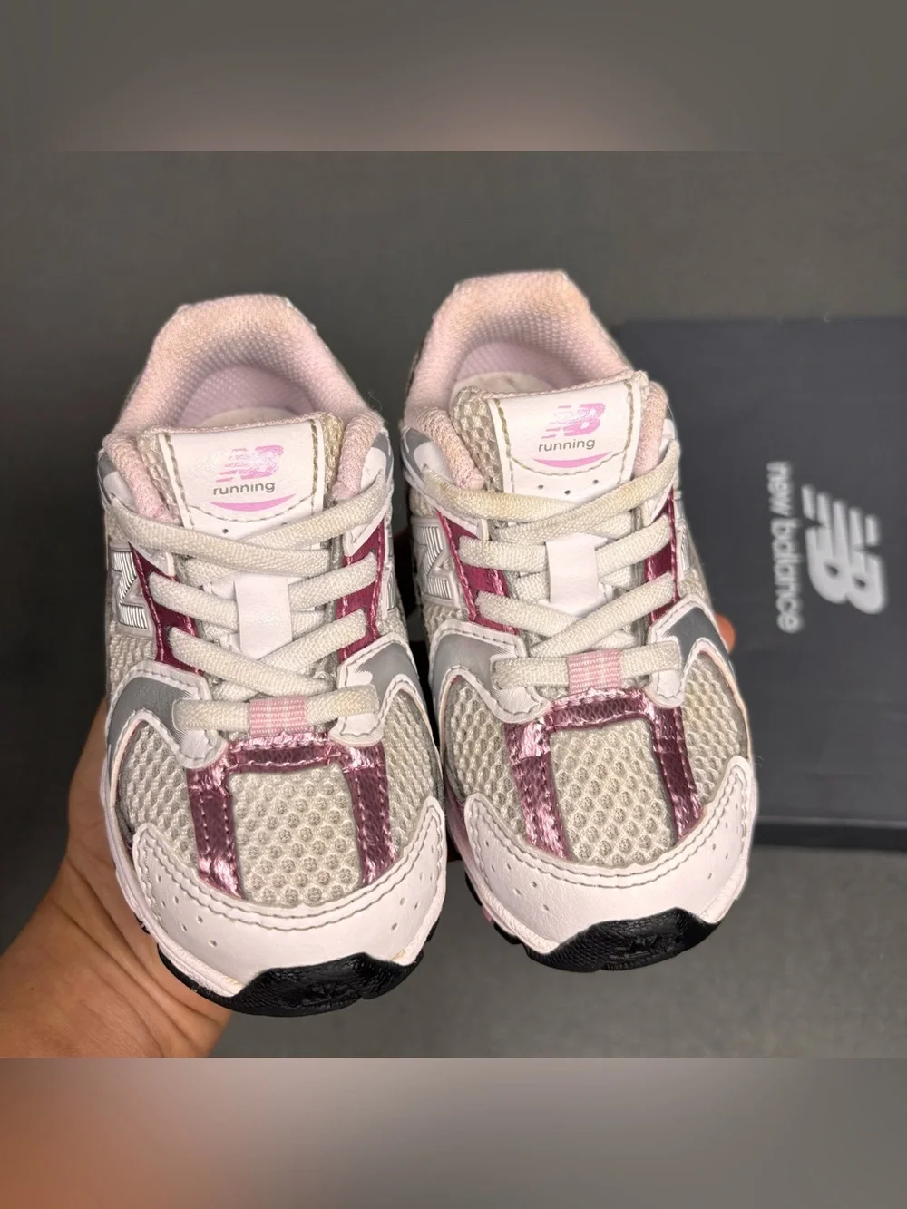 New Balance 530 ‘Metallic Pink/White’ Toddler Sneakers Size 7C